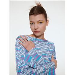 Bluse mit originellem Druckmuster