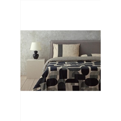 English Home Geodesic Dijital Baskılı Soft Cotton Çift Kişilik Nevresim Seti 200x220 Cm Antrasit - Yeşil TYC7AAWN5N169655861524720