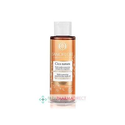 Sanoflore Cica Natura - Huile Multi-Correction Marques & Vergetures BIO 110 ml