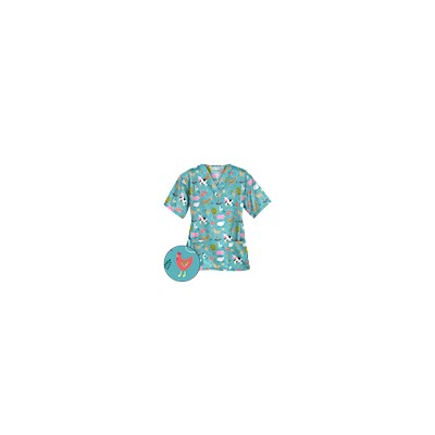 UA On The Farm Amazing Aqua Scrub Top