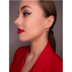 Серьги из серебра родированные 925 пробы С-3972р