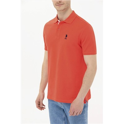 Erkek Kırmızı Basic Polo Yaka Tişört