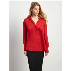 Рубашка однотонная, B3063/cherry