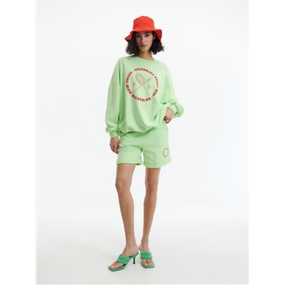 Shorts aus Sweatjersey