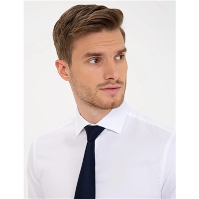 Beyaz Ex. Slim Fit Uzun Kollu Klasik Gömlek