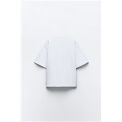 SHORT SLEEVE INTERLOCK SWEATSHIRT