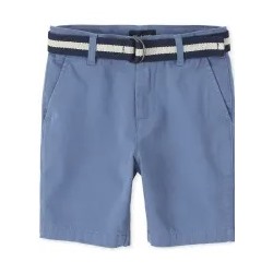 Boys Belted Chino Shorts