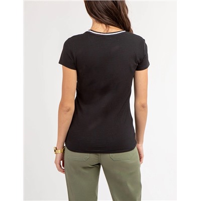 RINGER NECK TRIM T-SHIRT