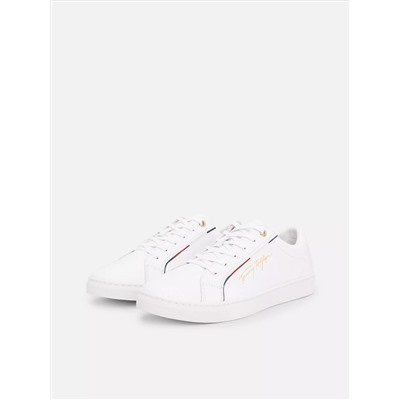 Tommy Signature Leather Sneaker