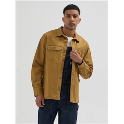 Men's Relaxed Fit Workwear Solid Overshirt