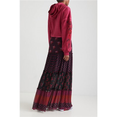 Falda larga volantes boho