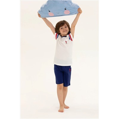 Erkek Çocuk Krem Pijama Takımı