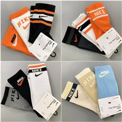 Классные цветные носки Nik*e  👕  3 пары в пачке  С махрой внутри  7 вариантов наборов