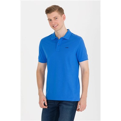 Erkek Saks Basic Polo Yaka Tişört