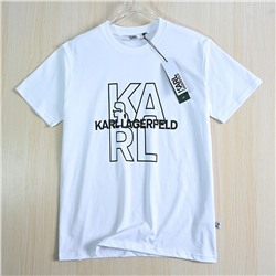 Футболка с короткими рукавами из американского хлопка KARL LAGERFEL*D ОРИГИНАЛ!