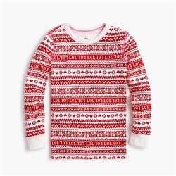 Kids' pajama set in LOL Fair Isle print