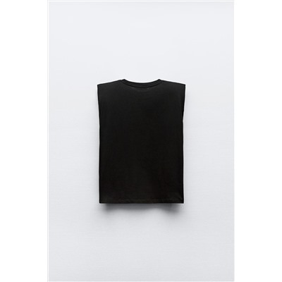 TOP WITH SHOULDER PADS