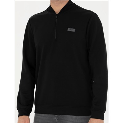 Siyah Regular Fit Sweatshirt