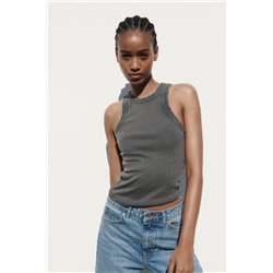 RIBBED FADED TOP