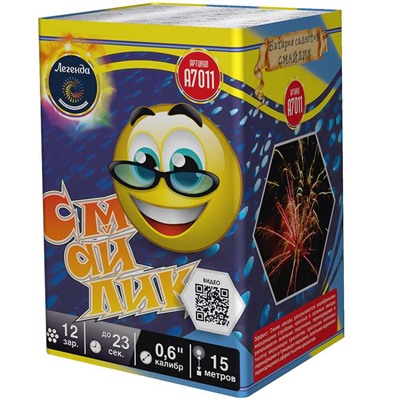 Фейерверк А7011 Смайлик (0,6" х 12)