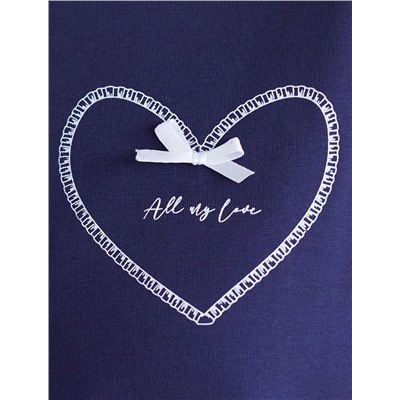 Футболка с принтом свободная эластичная из премиального хлопка