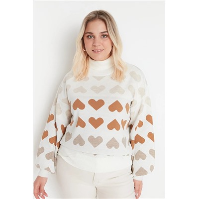 Trendyol Curve desenli triko kazak TBBAW23AN00030