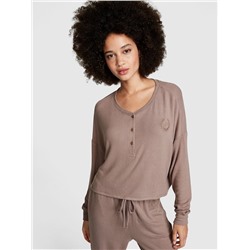PINK COZY LONG-SLEEVE SLEEP SHIRT