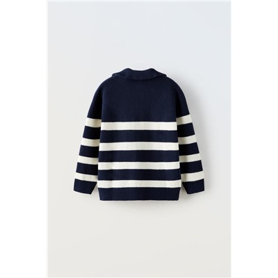 STRIPED KNIT SWEATER