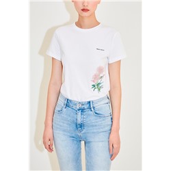 Camiseta Beige y rosa