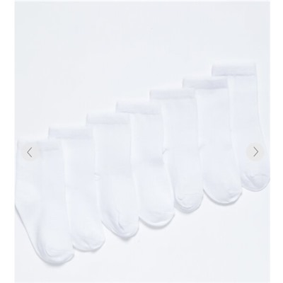 Pack of 7 pairs of basic ankle socks