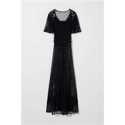 CROCHET KNIT DRESS KATE MOSS X ZARA