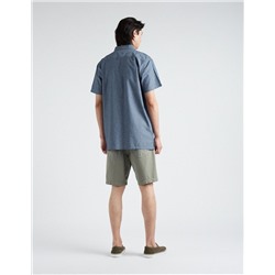Slim Fit Denim Shorts, Men, Green