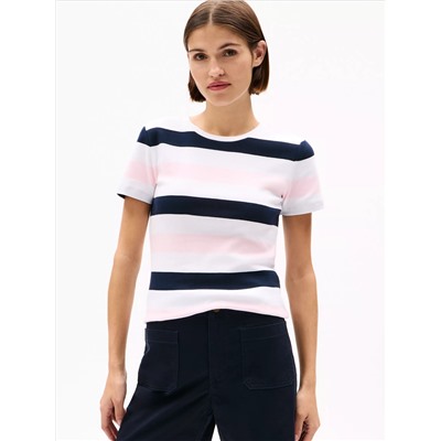 Rugby Stripe Crewneck T-Shirt