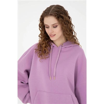 Kadın Lila Sweatshirt