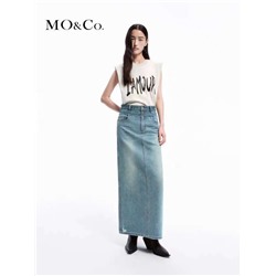 Трендовая юбка миди M*o&C*o с двойным поясом  Коллекция '24