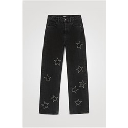 Vaqueros slim estrellas glitter