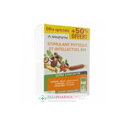 ArkoPharma ArkoFluides - Stimulant Physique & Intellectuel - Tonus Vitalité Stimulant Fortifiant - BIO 20+10 Ampoules OFFERTES