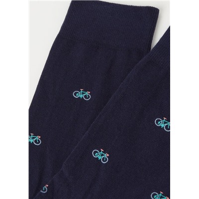 Kurze Herrensocken mit Allover-Muster
