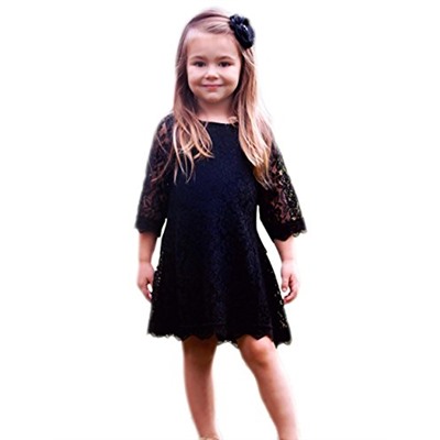 CVERRE Flower Girl Lace Dress Country Dresses Sleeves 1-6 7-16