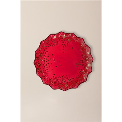 Alisse Pasta Tabağı  - 21 cm - Kırmızı