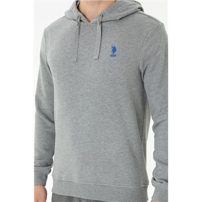 Erkek Gri Melanj Sweatshirt