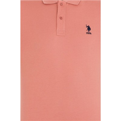 Erkek Pudra Basic Polo Yaka Tişört
