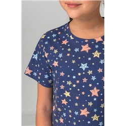 Хлопковая пижама для девочки с шортами Happyfox