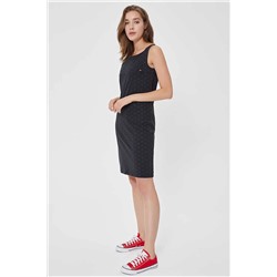 Lee Cooper Kadın Mery Baskılı Pike Elbise Siyah 212 LCF 244001