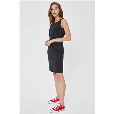 Lee Cooper Kadın Mery Baskılı Pike Elbise Siyah 212 LCF 244001
