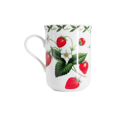 Кружка, 300 мл, фарфор F, белая, Земляника, Orchard Fruits, 53983