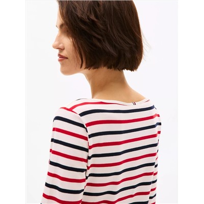 Stripe Boatneck T-Shirt