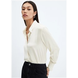 Camisa fluida satinada