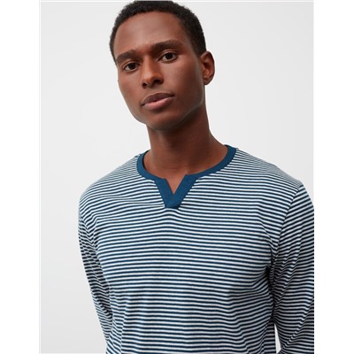Striped Pyjamas, Men, Dark Blue