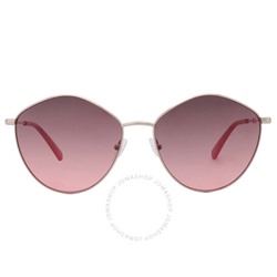 Calvin Klein  Pink Gradient Oval Ladies Sunglasses Item No. CKJ22202S 717 61